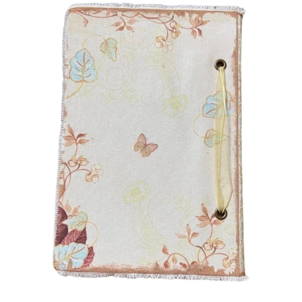 Floral Cottagecore Blank Journal Distressed Hardcover Notebook Diary